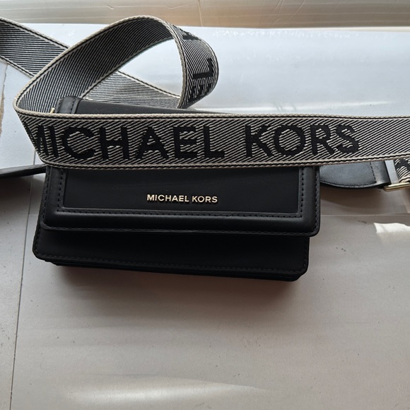 Michael Kors Handbags - Michael Kors Black and Gray Logo Crossbody